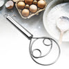 Manual Non-Stick Stainless Steel Dough Whisk Mixer – Flour & Cream Beater