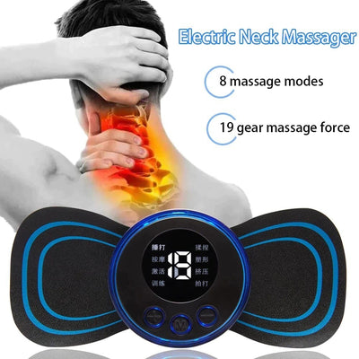 Wireless EMS Mini Body Massager butterfly muscle stimulator for pain relief
