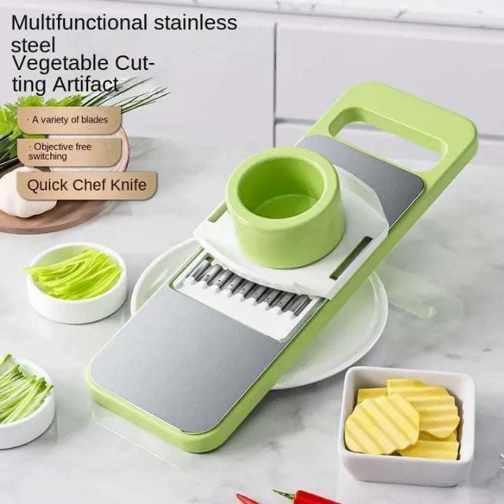5-in-1 Vegetable Cutter – Stainless Steel Slicer