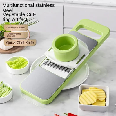 5-in-1 Vegetable Cutter – Stainless Steel Slicer